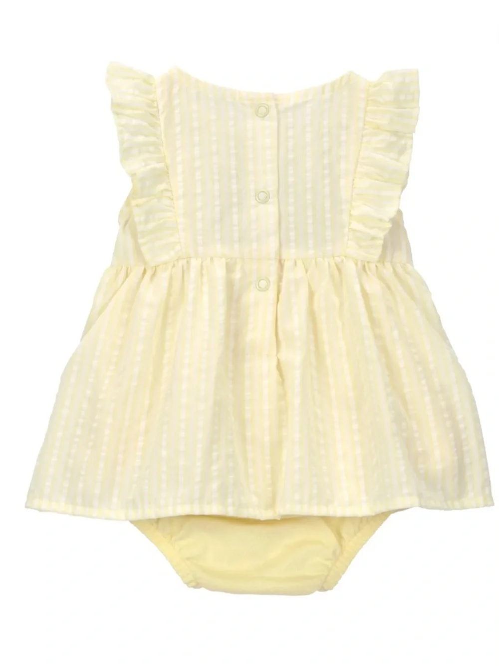 Carter's Baby Girl Dress Yellow And White - Picture 3 of 8